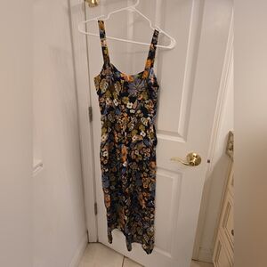 Birds Of North America Floral Print Jumpsuit